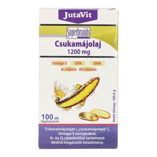 Jutavit csukmájolaj, kapszula, 100 db