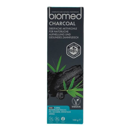 Biomed Charcoal fehérítő fogkrém, aktív szénnel, 75 ml