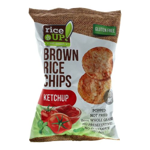 Rice UP barnarizs-csipsz, ketchupos, 60 g