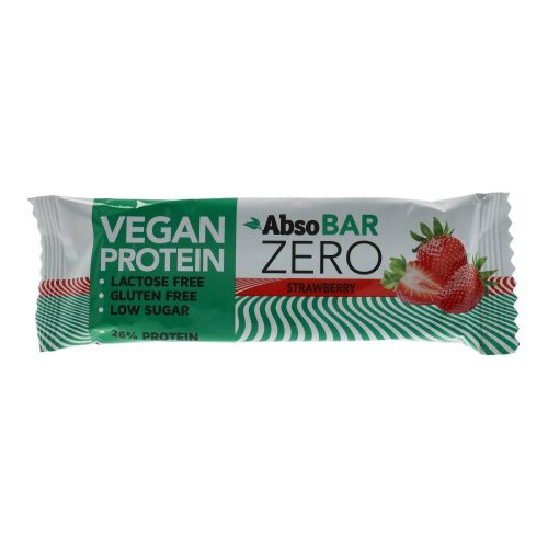 AbsoBAR Zero vegán proteinszelet, epres, 40 g