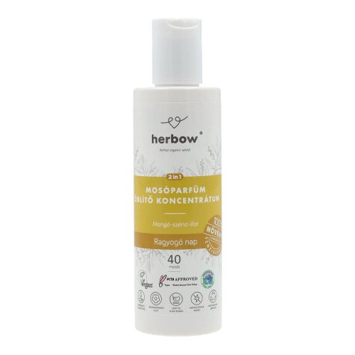 Herbow Ragyogó nap mosóparfüm öblítőkoncentrátum, mangó-széna illat, 200 ml