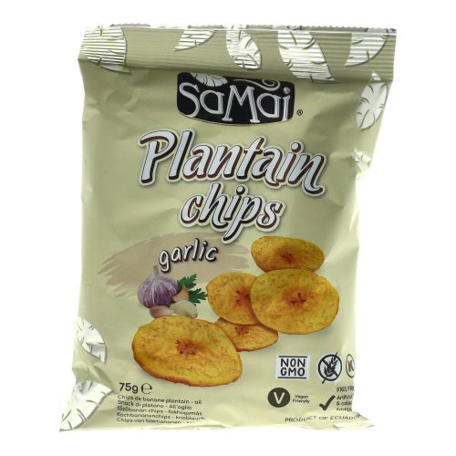 Samai plantain chips, fokhagymás, 75 g