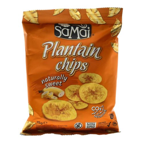 Samai Plantain chips, natúr-édes, 75 g