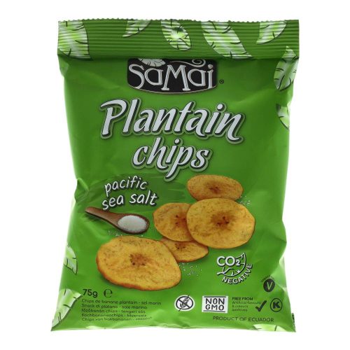 Samai plantain chips, tengeri sós, 75 g