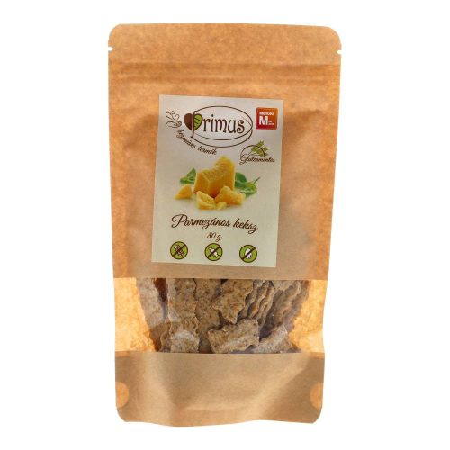 Primus gluténmentes keksz, parmezános, 80 g