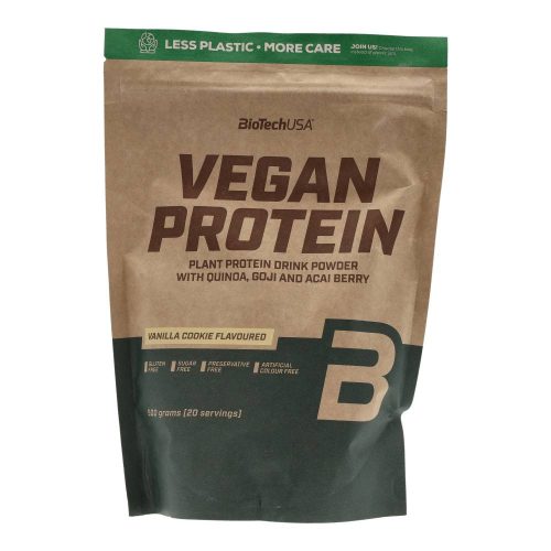 BiotechUSA vegán protein, vaníliás süti ízben, 500 g