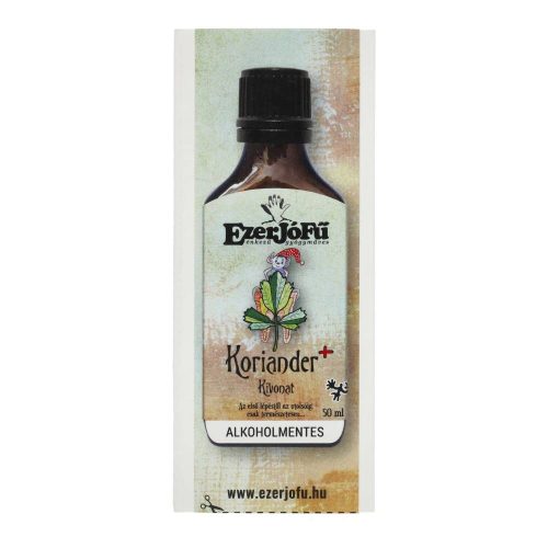 Ezerjófű Koriander+ Kivonat, cseppek, 50 ml