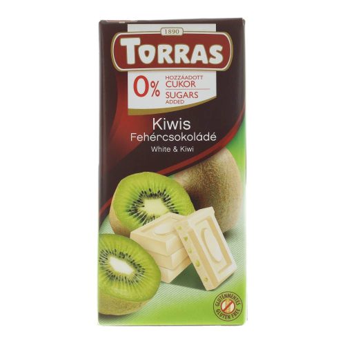 Torras fehércsokoládé, kiwis, 75 g