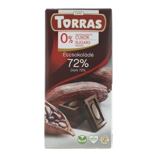 Torras étcsokoládé, 75 g