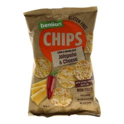   Benlian Corn & Rice Benlian Corn & Rice kukorica- és barnarizs csipsz, sajt és jalapeno, 50 g
