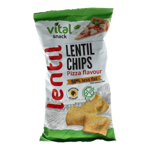 Vital Snack lencse csipsz, pizzás, 65 g