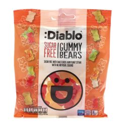Diablo cukormentes gumimacik, 75 g