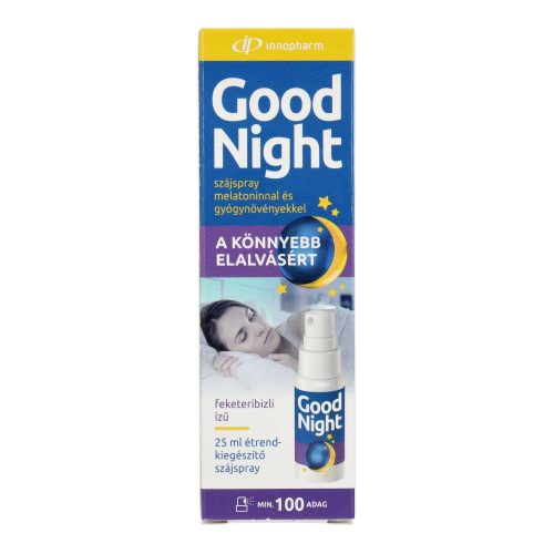 Innopharm Good Night szájspray, melatonin-gyógynövények, 25 ml