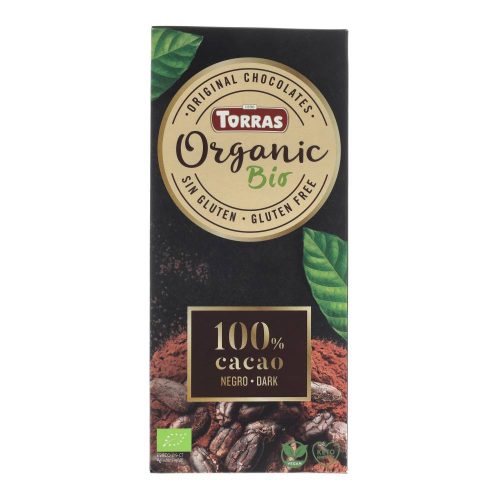 Torras bio étcsokoládé, 100% kakaó, 100 g
