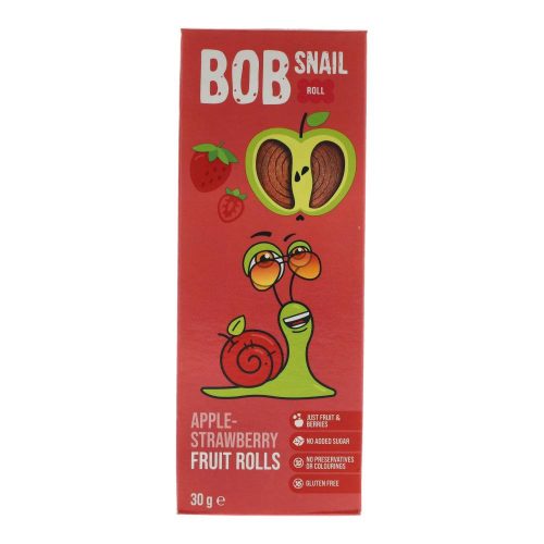 Bob Snail gyümölcstekercs, almás-epres, 30 g
