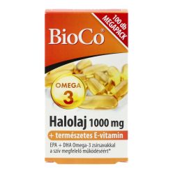 Bioco halolaj kapszula, természetes E-vitaminnal, 100 db