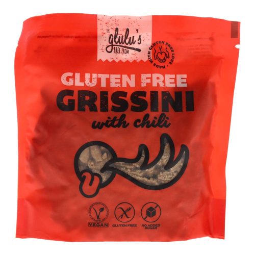 Glulu's FreeFrom cukormentes grissini, chilis, 100 g