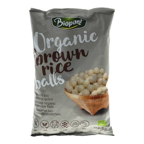 Biopont bio barnarizs-golyó, enyhén sós, 100 g
