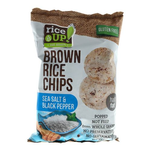 Rice UP barnarizs-csipsz, sós-borsos, 60 g