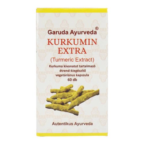 Garuda Ayurveda Kurkumin Extra, vegetáriánus kapszula, 60 db