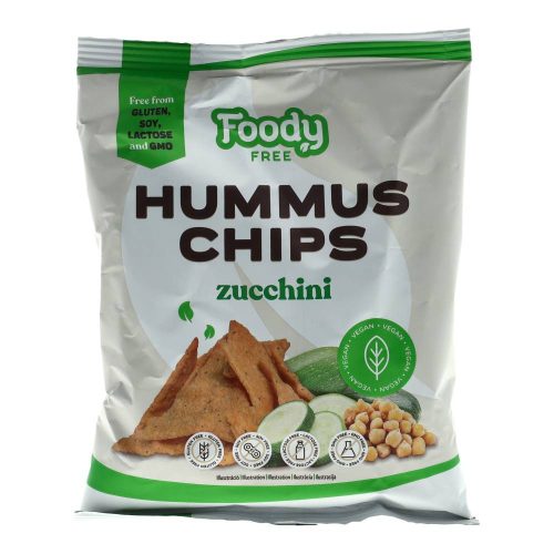 Foody Free hummuszcsipsz, cukkinis, 50 g