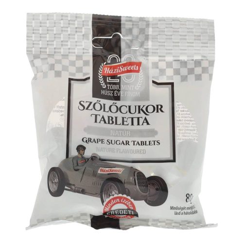 HáziSweets szőlőcukor tabletta, natúr, 80 g