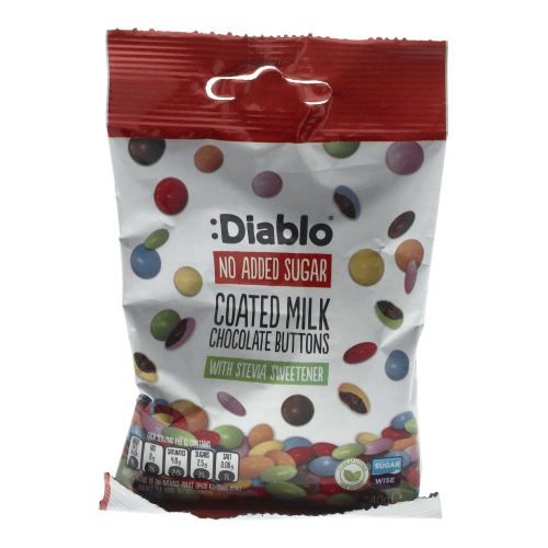 Diablo tejcsokoládés drazsé steviával, 40 g