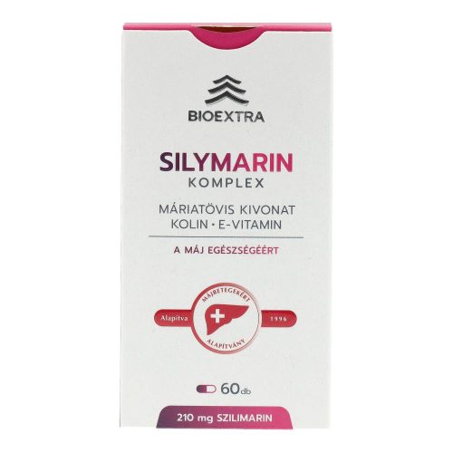 Bioextra Silymarin Komplex máriatövis-kivonat kapszula, kolin, E-vitamin, 60 db
