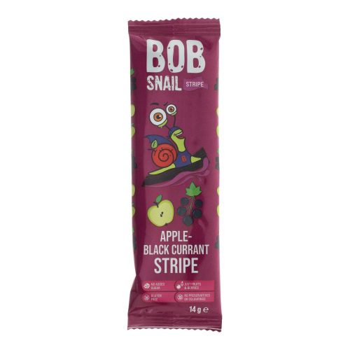 Bob Snail gyümölcsszelet, almás-feketeribizlis, 14 g
