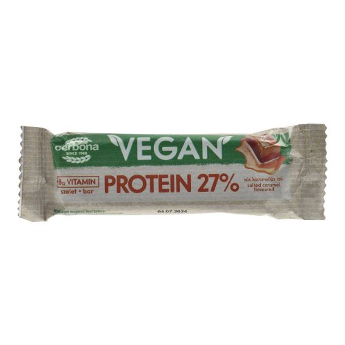 Cerbona VEGAN proteinszelet, sós karamellás, 40 g