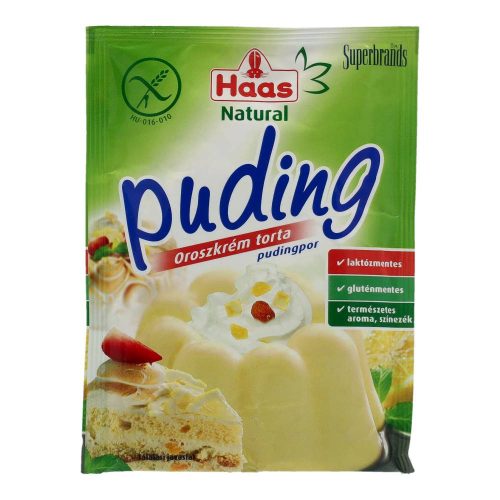 Haas Natural pudingpor, oroszkrém torta, 40 g