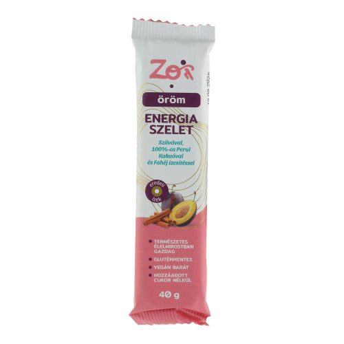 Zoi Öröm energiaszelet, szilvás-csokoládés-fahéjas, 40 g