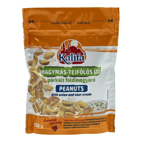 Kalifa pörkölt földimogyoró, hagymás-tejfölös, 135 g