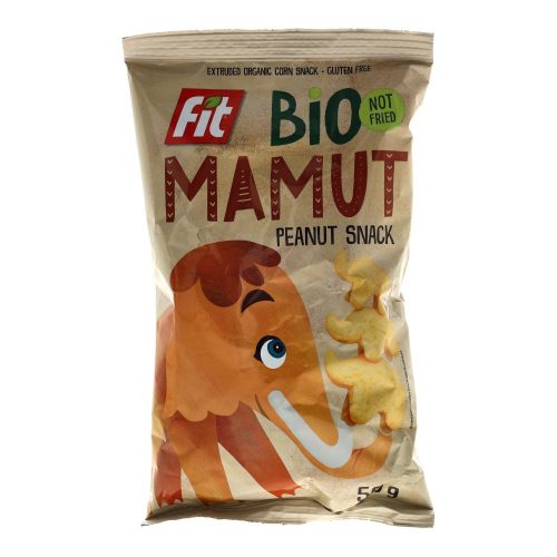 Fit Bio Mamut kukorica snack, mogyorós, 50 g