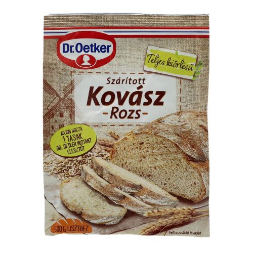 Dr. Oetker szárított rozskovász, teljes kiőrlésű, 15 g