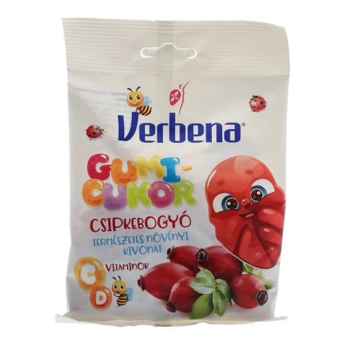 Verbena gumicukor, csipkebogyó, 90 g