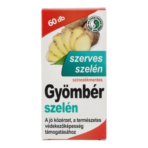 Dr. Chen szerves szelén + gyömbér kapszula, 60 db